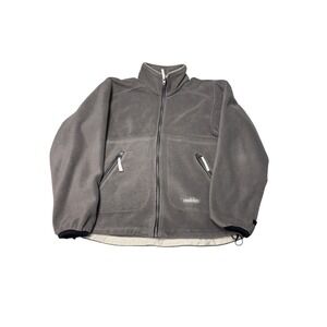 Mobius Gray Full Zip Fleece Jacket Women‎ Size 8 Gorpcore Outdoor Hiking